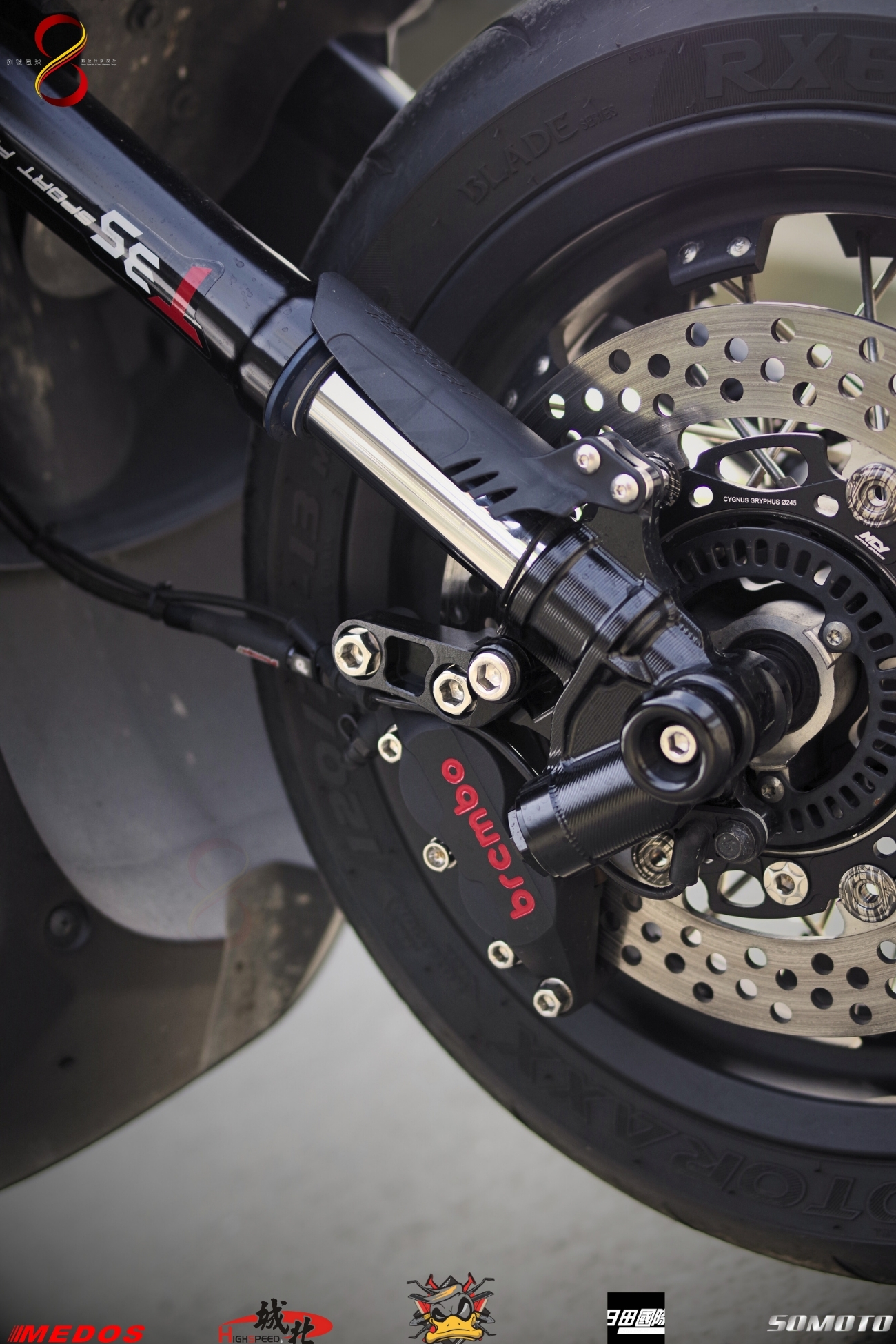 YAMAHA 水冷BWS 騰野車業改裝 - 前總成