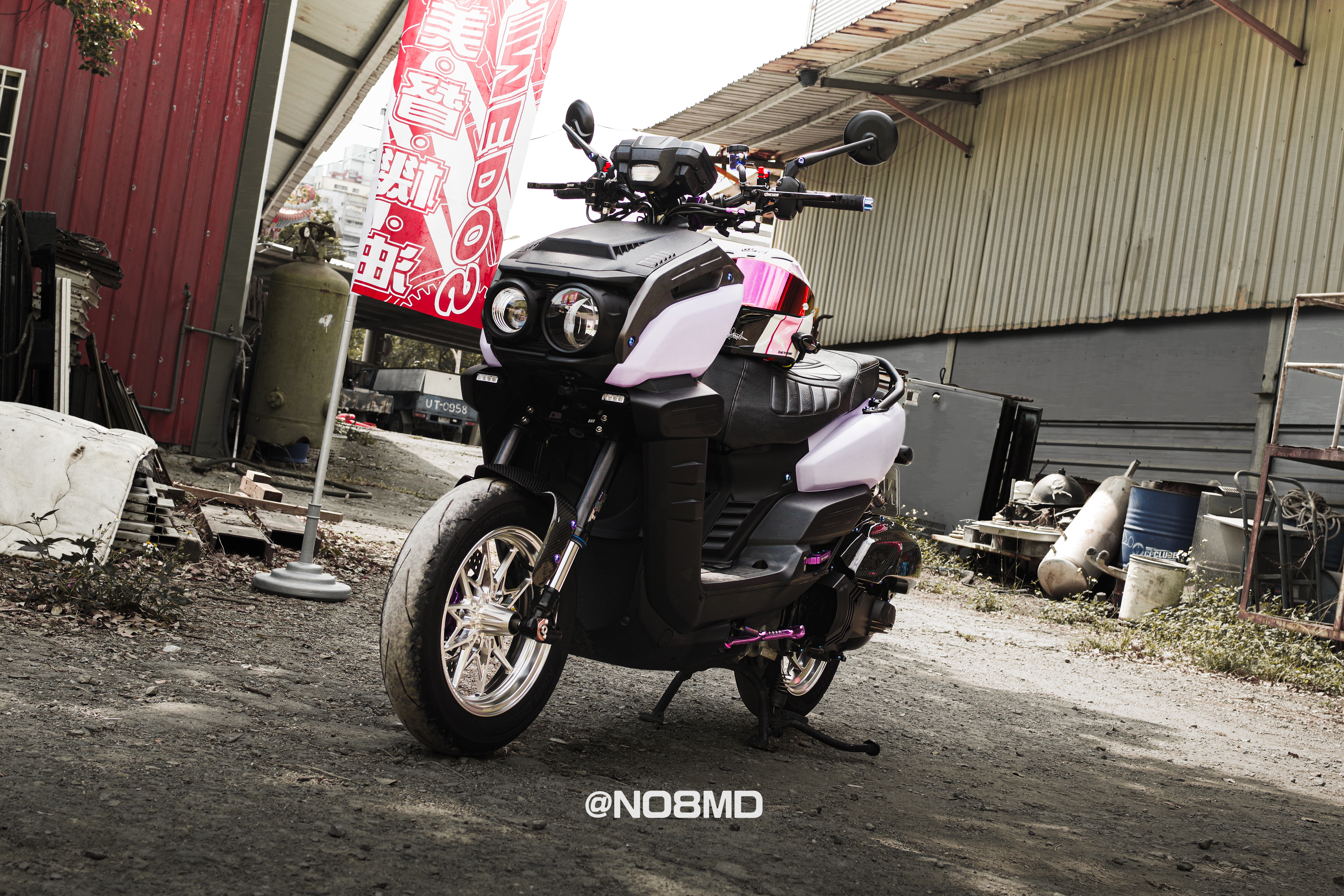 SYM DRG 全車粉紅色烤漆
