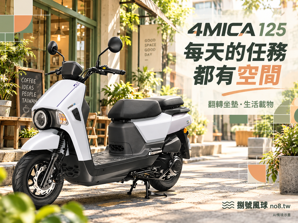 SYM 4MICA125｜原創4比3浮水印首圖