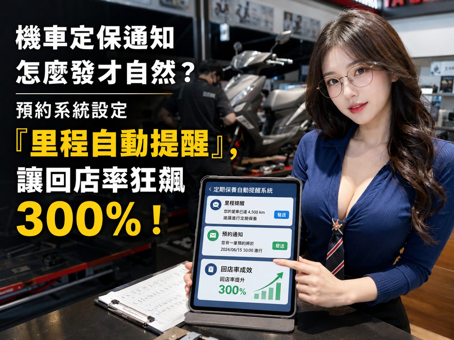 機車預約系統里程自動提醒
