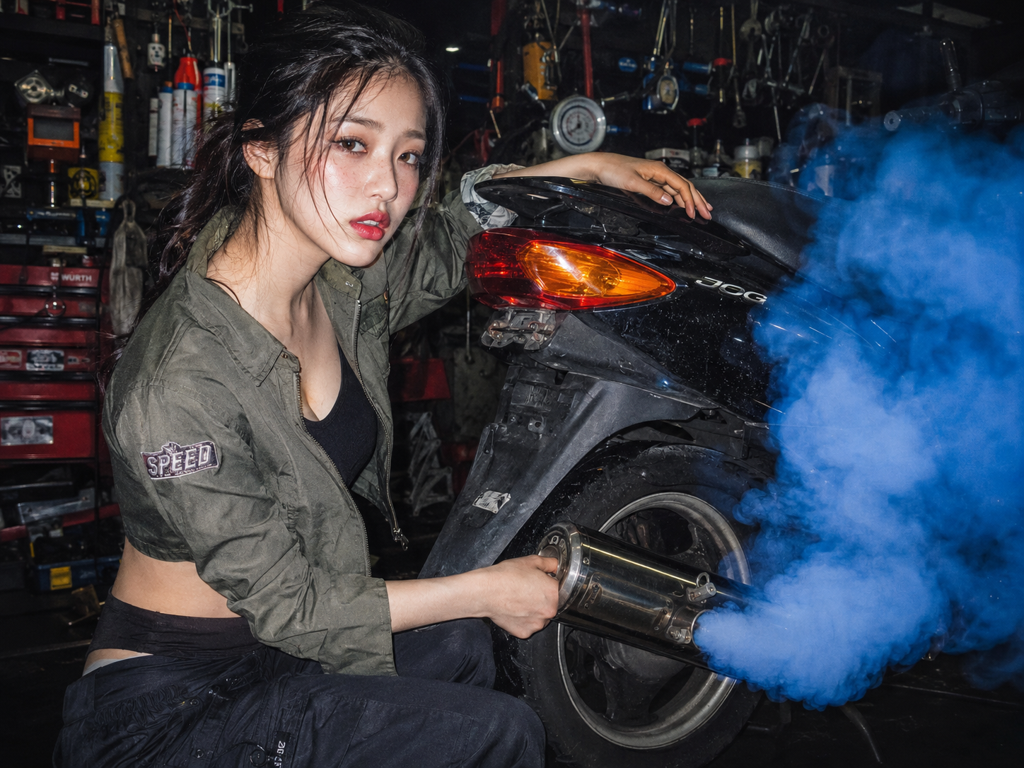 排氣管冒藍煙