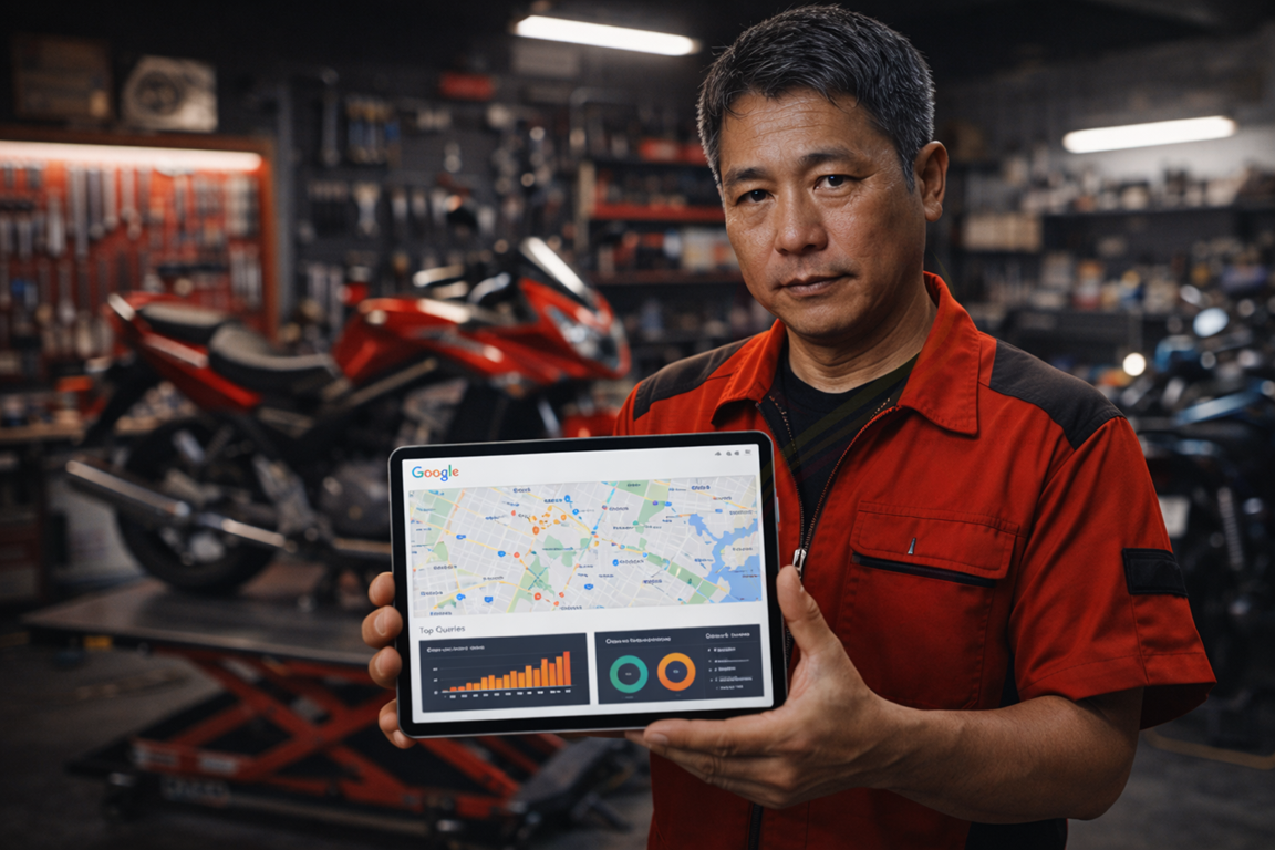 Google地圖排名權重分析示意圖