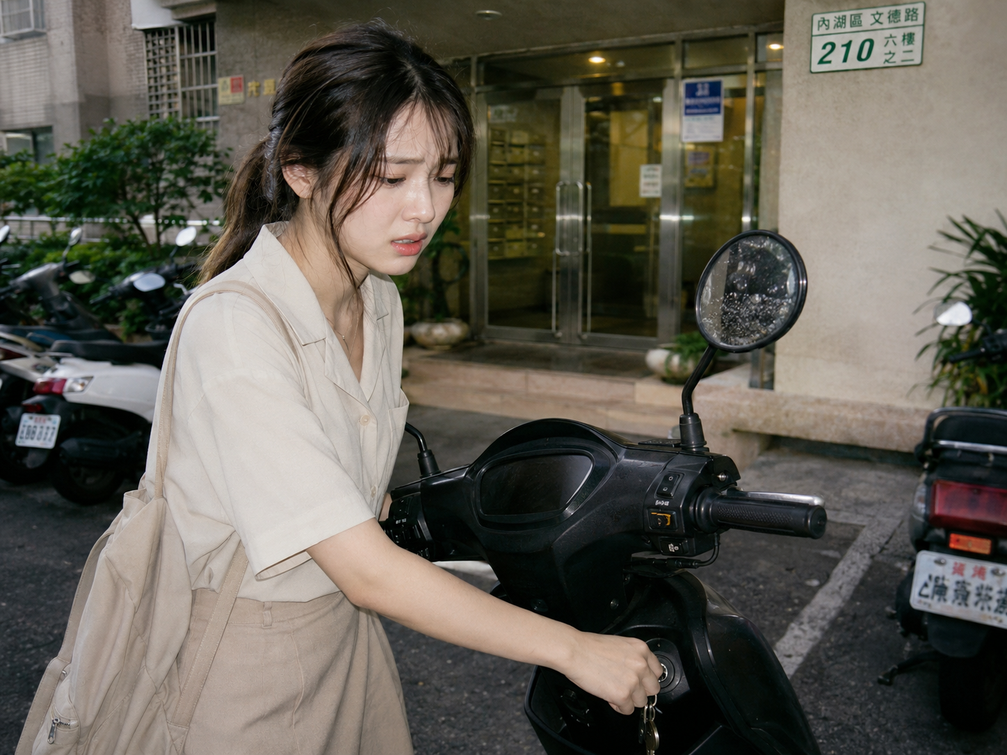 騎士轉動鑰匙但儀表板完全漆黑毫無反應