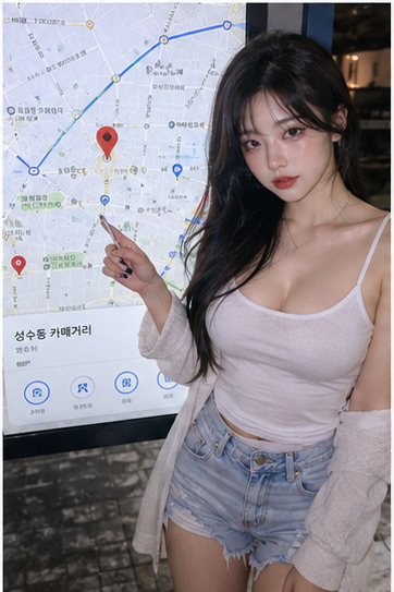 Google 地圖上的機車行與導航搜尋結果