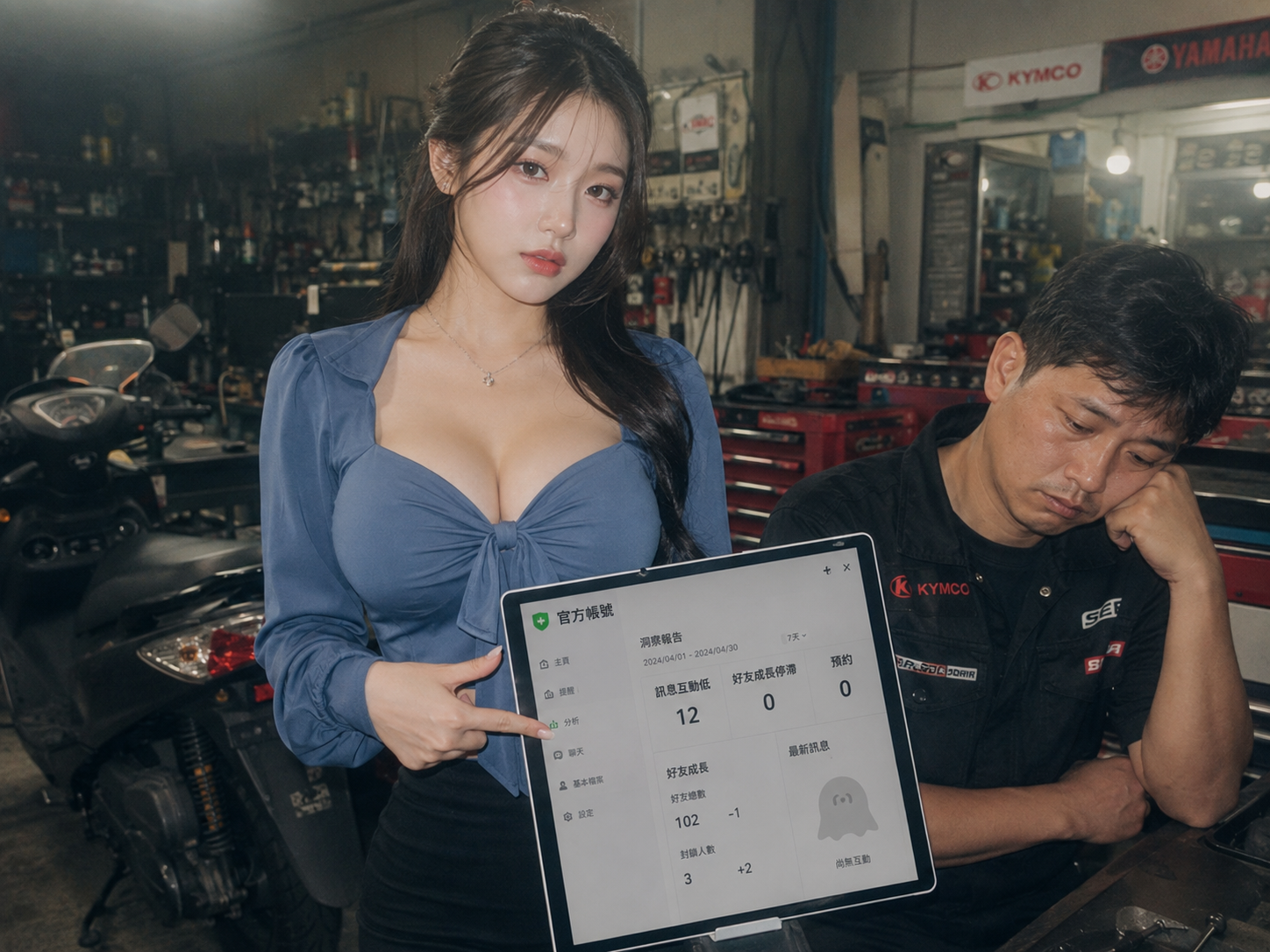 LINE 數位車歷卡展示