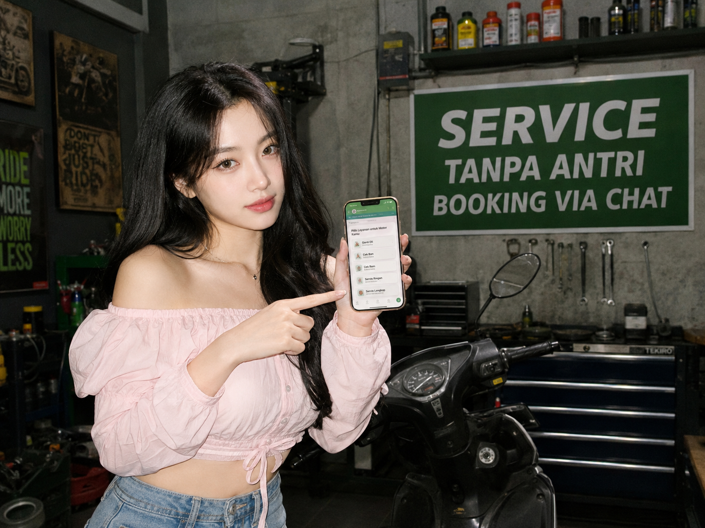 消費者手機中的 LINE 官方帳號顯示清晰的愛車保養履歷