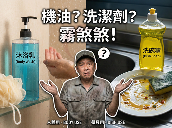 [沐浴乳洗碗比喻]