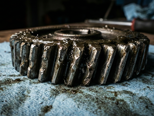 [受損的機車齒輪]