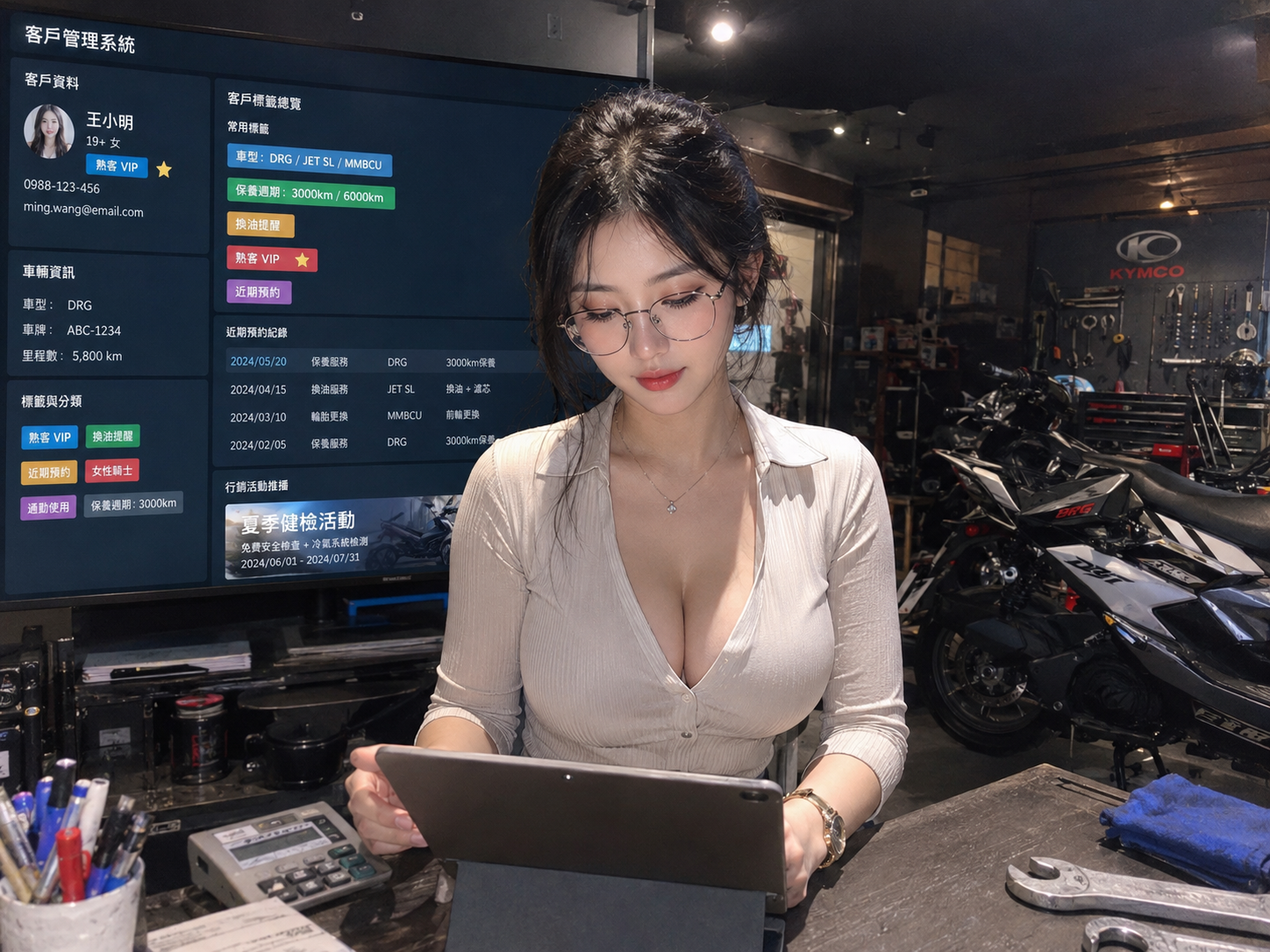 半夜狂響的 LINE 訊息與崩潰的機車行老闆