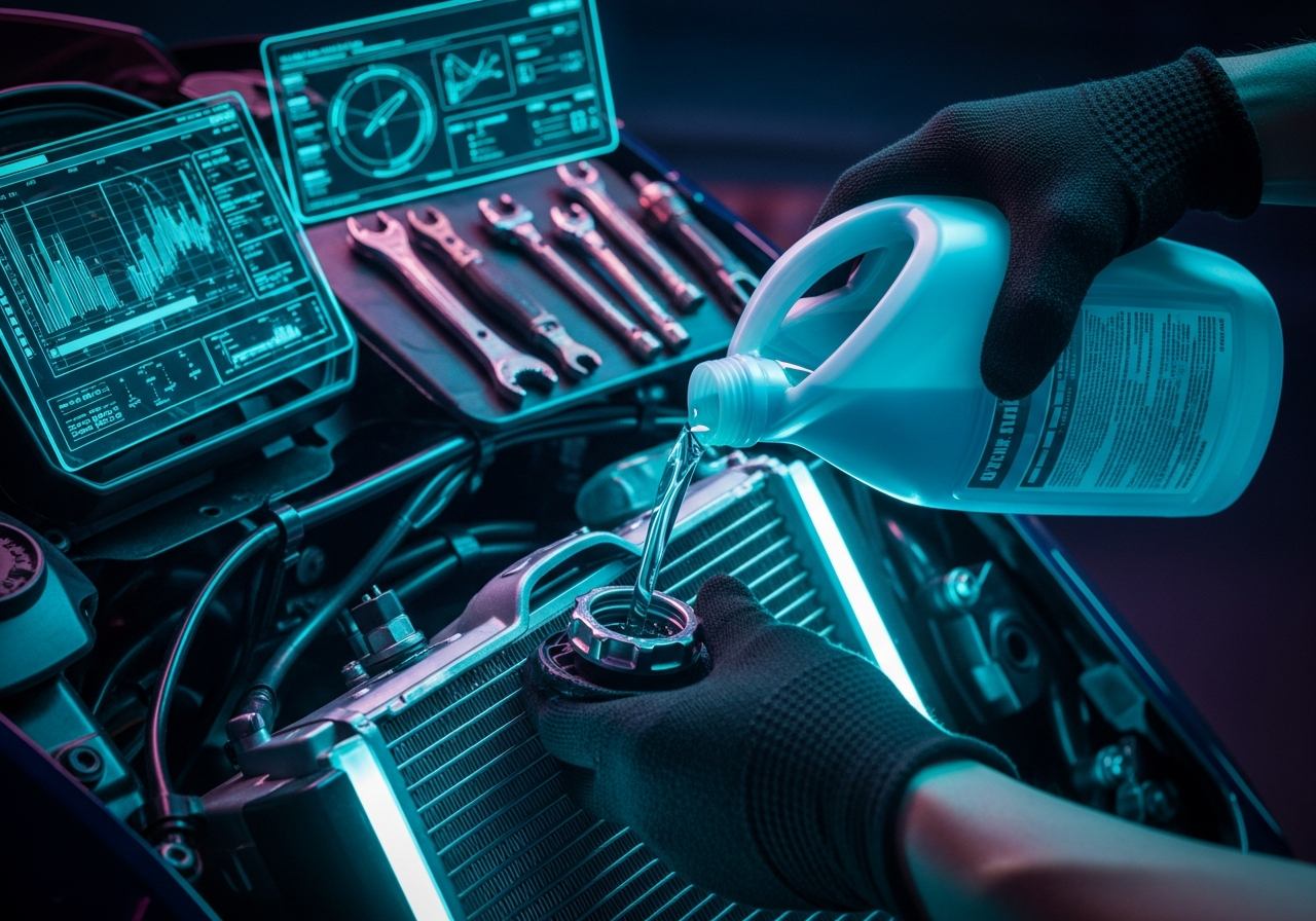 機車水箱精更換流程