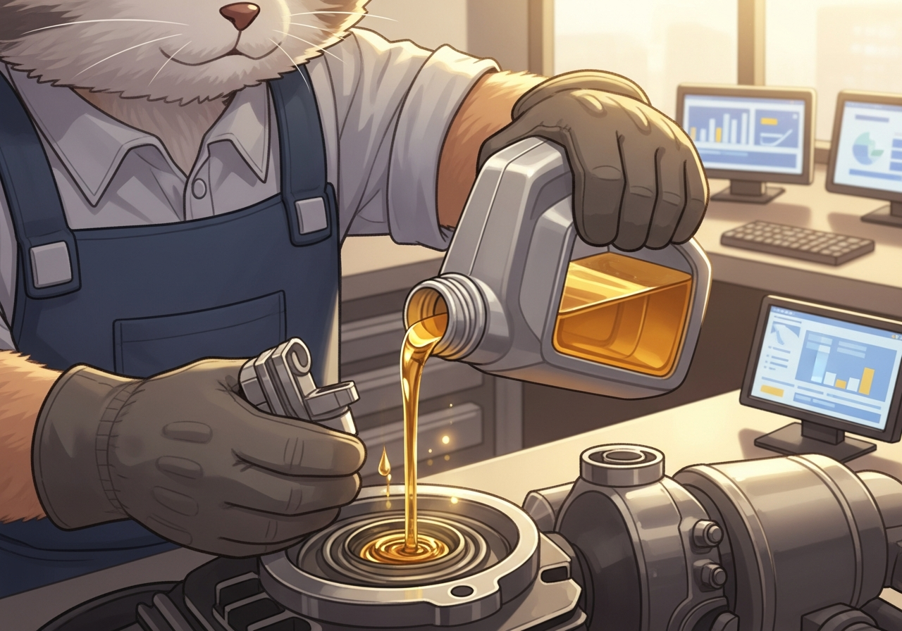 機車機油更換過程