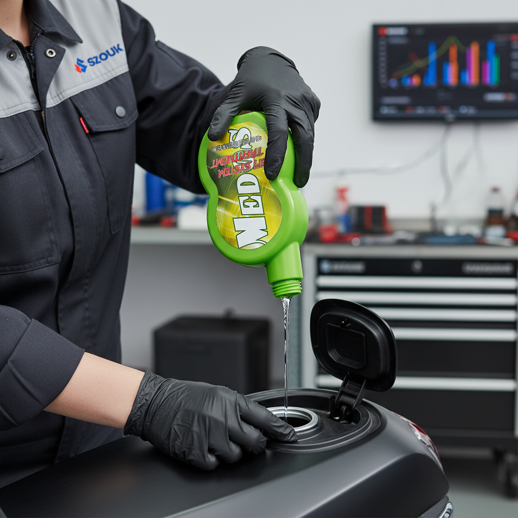 專業技師添加汽油精保養