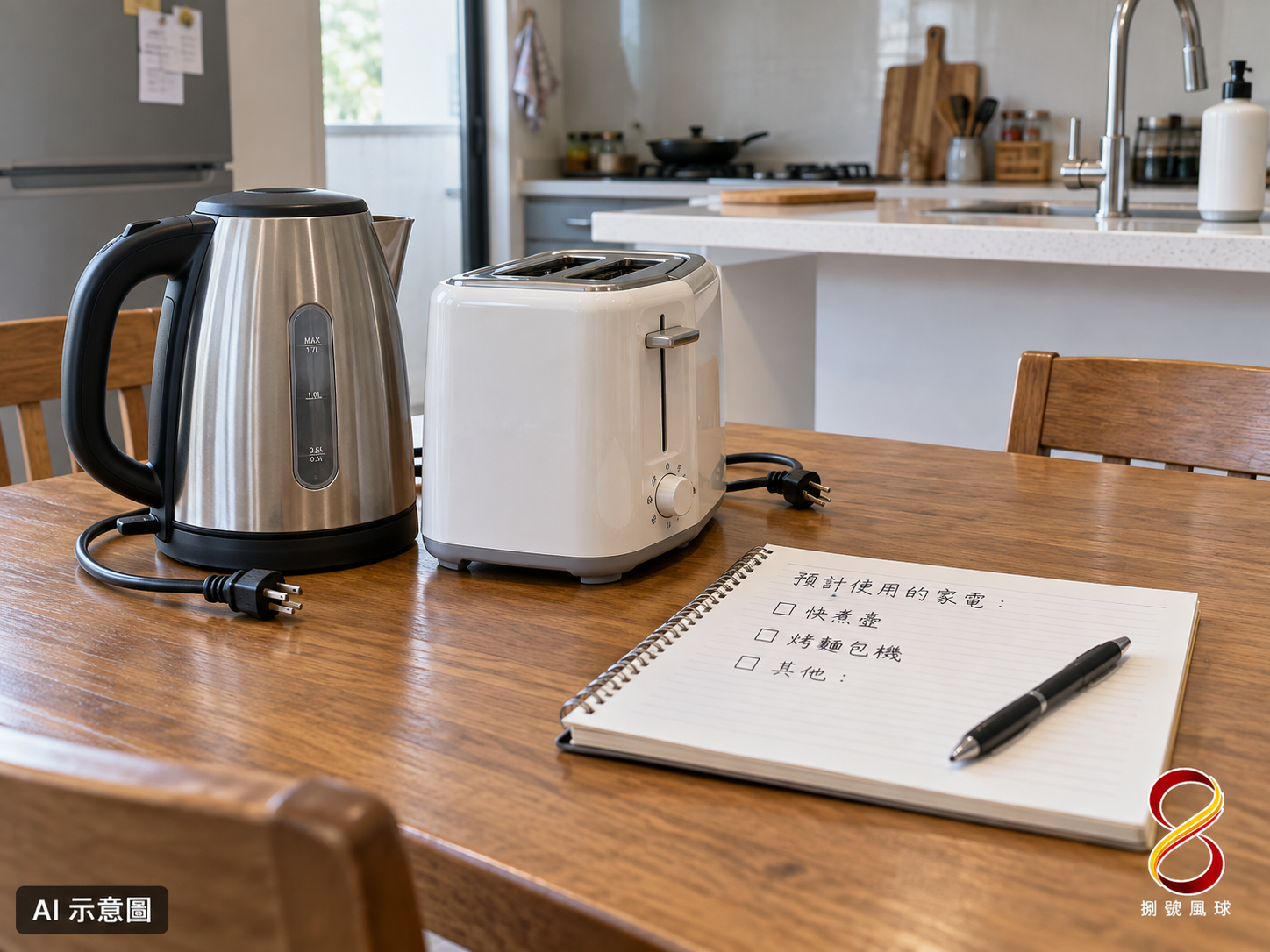 AI 示意圖:整理預計家電概念