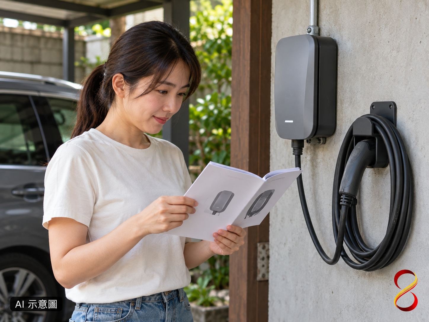 AI 示意圖:安裝後的設備與操作核對