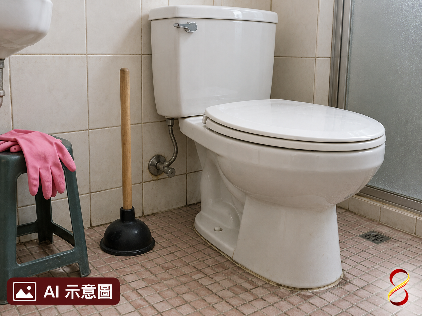 AI 示意圖：吸把工具情境，使用依產品說明