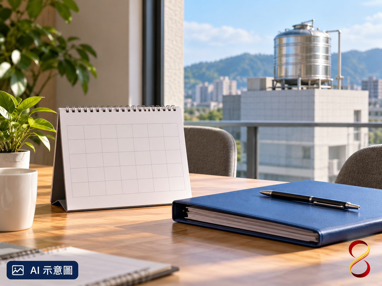 AI 示意圖：規劃維護日期概念，無實際施工日期證據