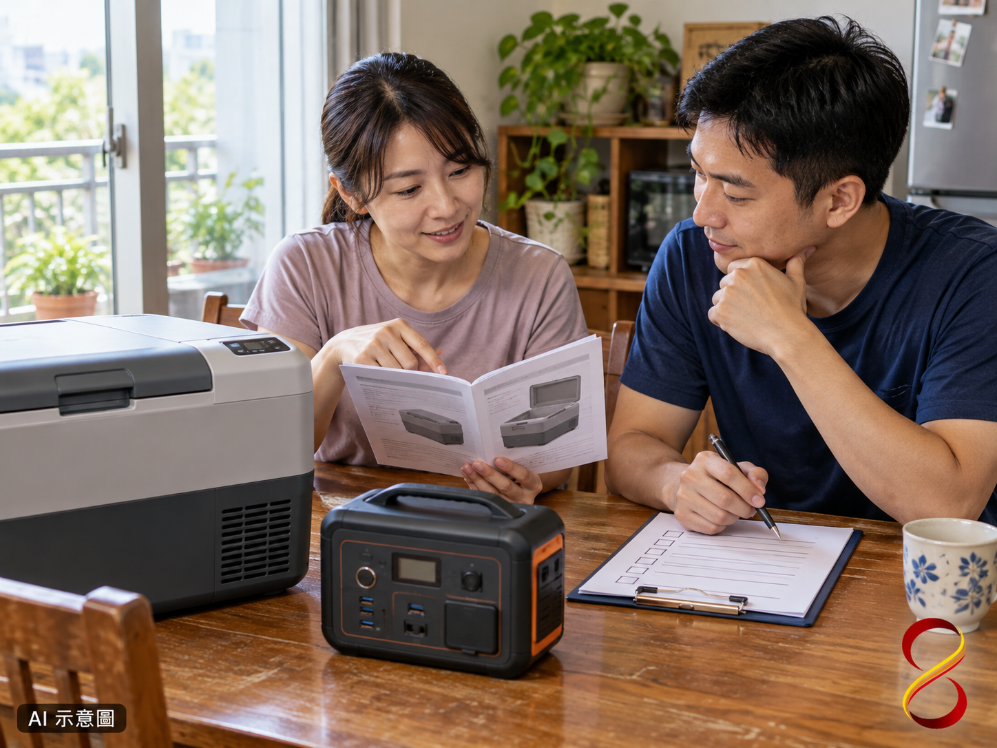 AI 示意圖:備援及服務範圍討論