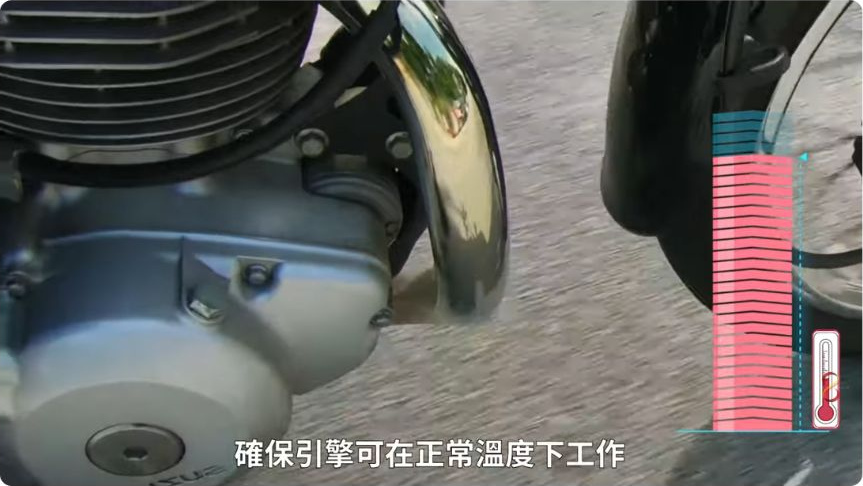 原片約00:32的冷卻系統圖像；圖解用來輔助理解，不代替個別車款的維修資料。