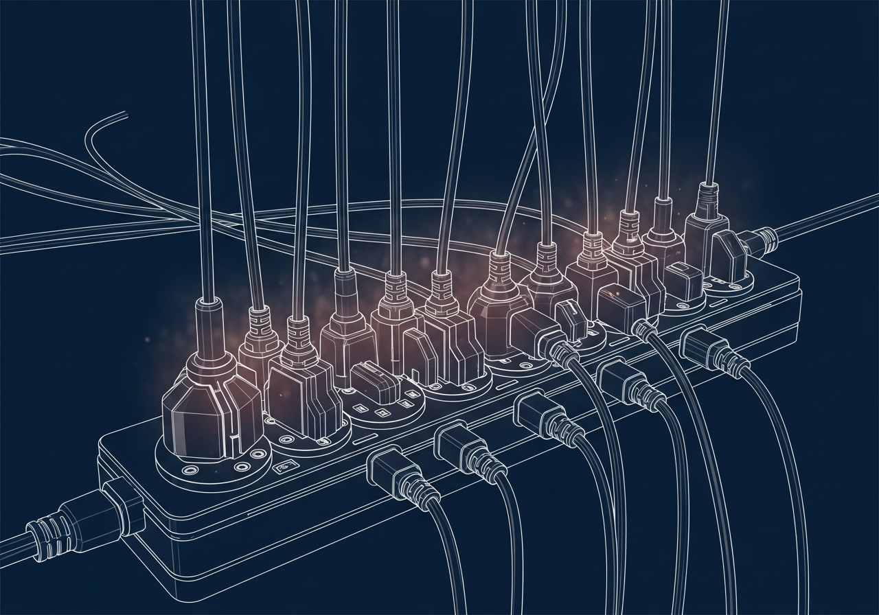 迴路負載過重危險示意