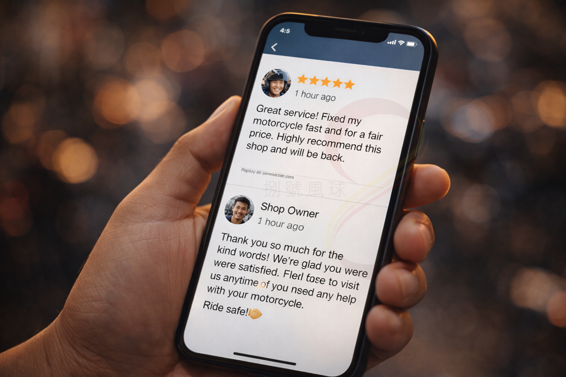 Google商家五星評價與互動管理