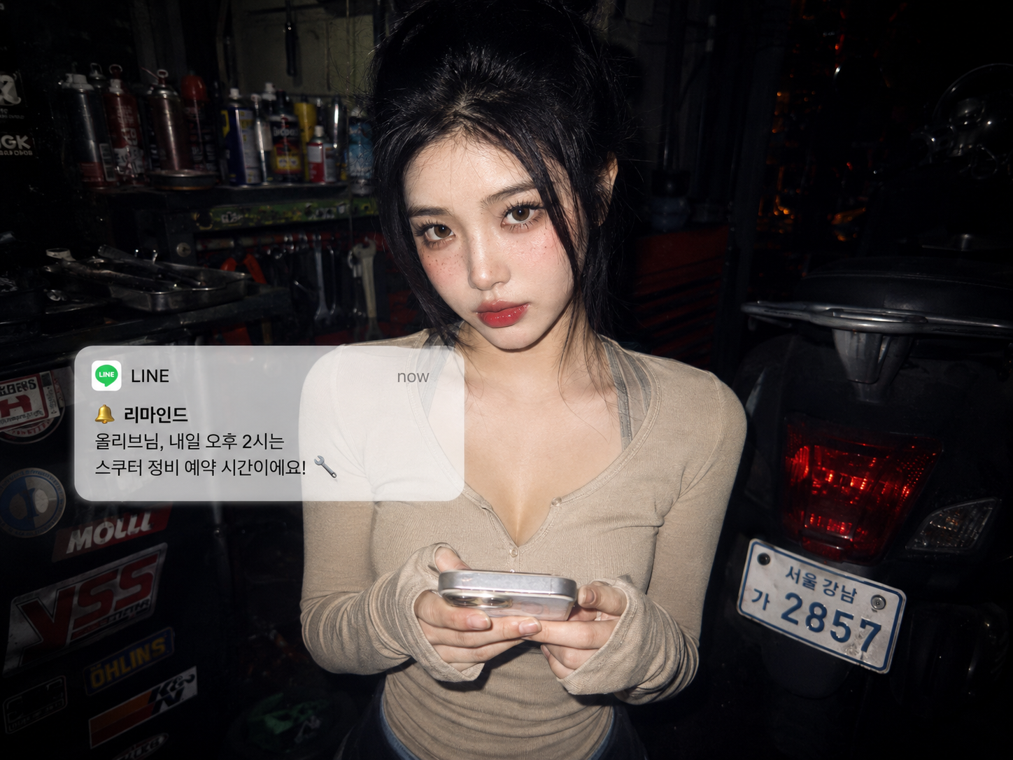 早上開店看著平板上爆滿的預約行程表，老闆滿意微笑
