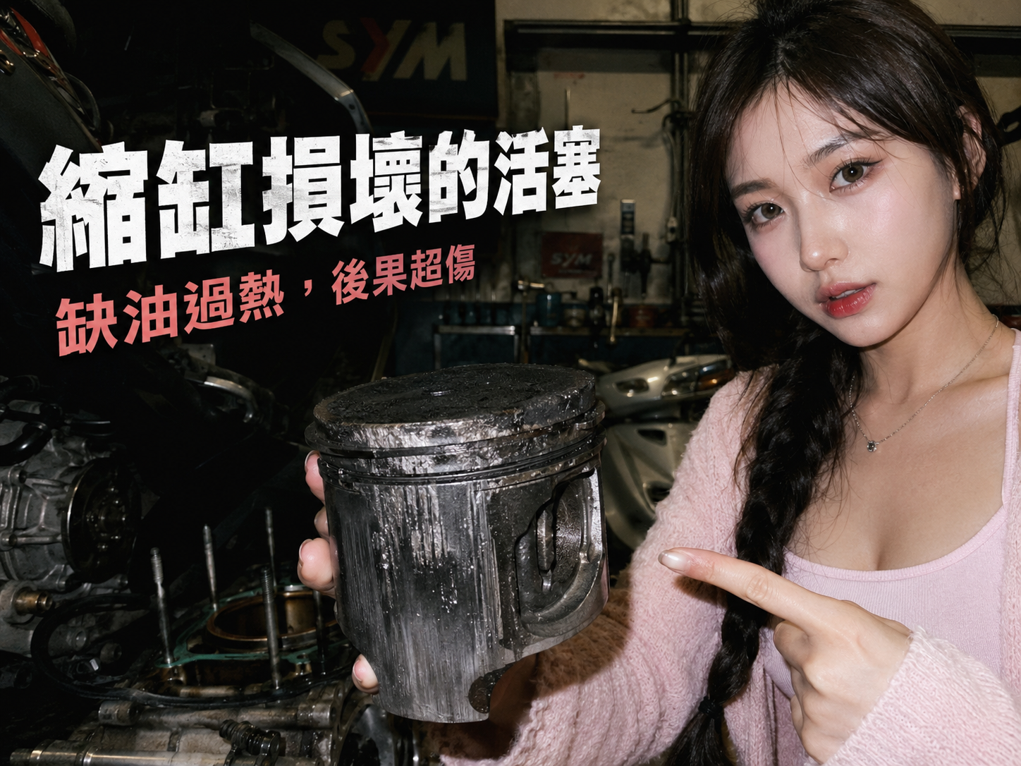 技師漏下如同黑泥般的極度劣化廢機油